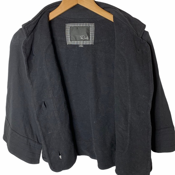Rails black large button cardigan size small - Picture 3 of 6